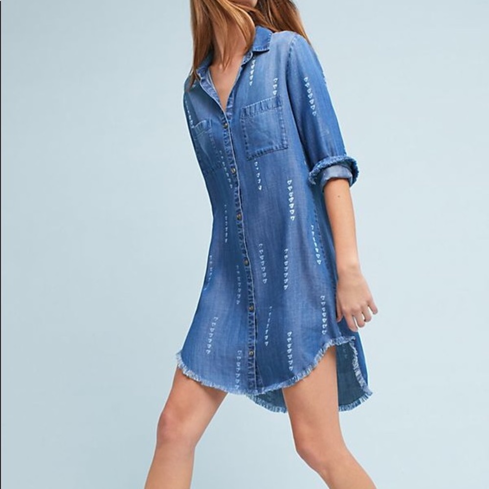 Cloth & Stone Raw-Hem Shirtdress NWT size XS